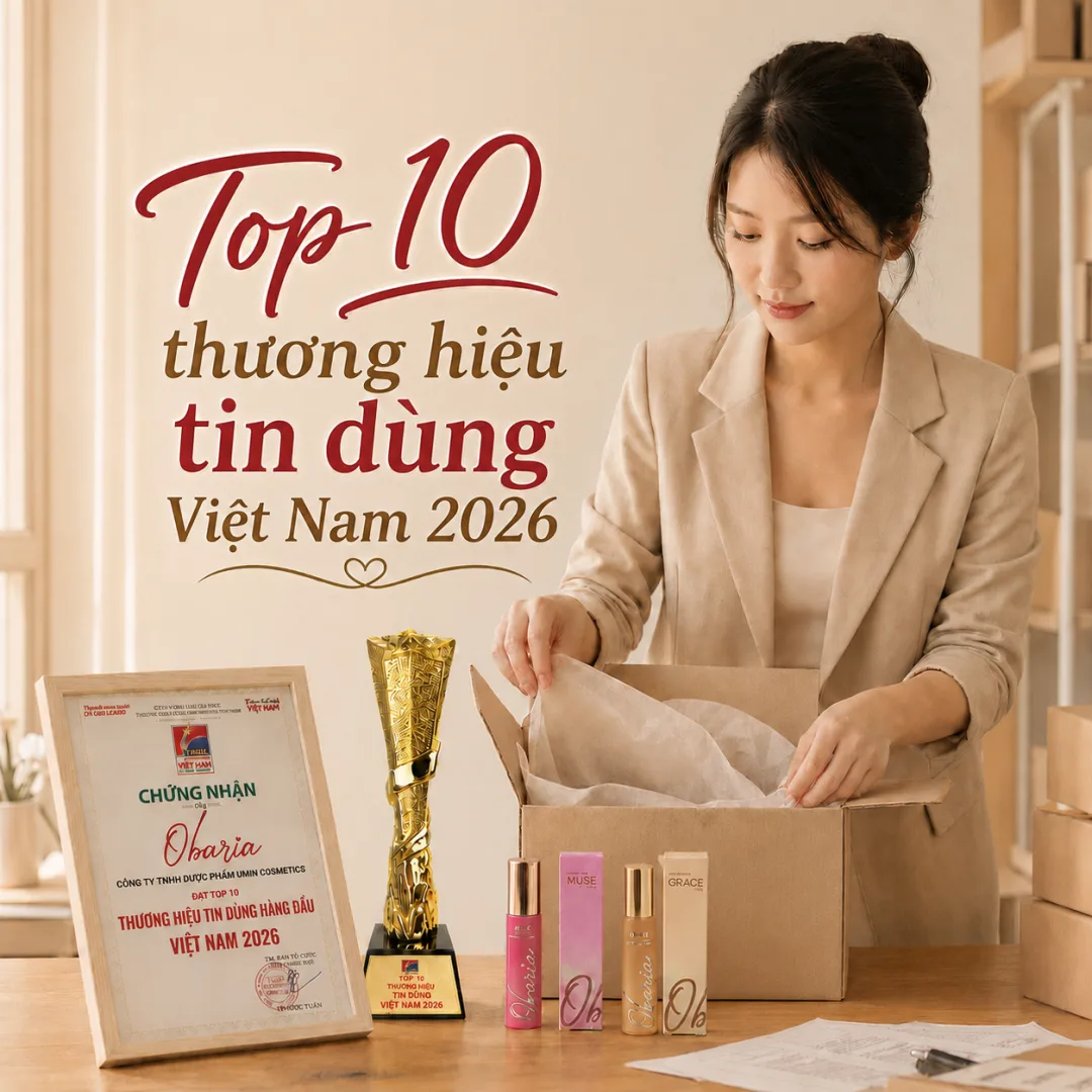 Obaria đạt Top 10 Thương hiệu Tin dùng Việt Nam 2026, có công bố và kiểm nghiệm